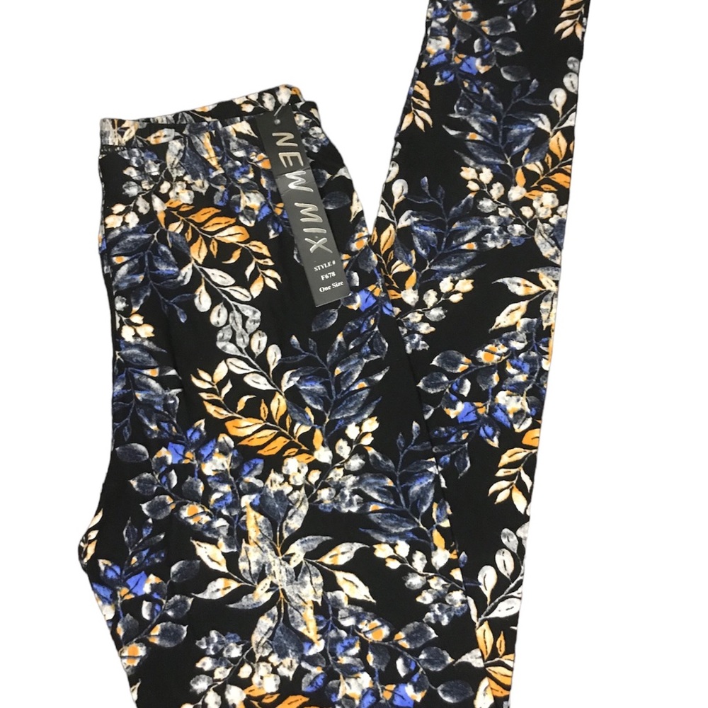NWT New Mix Fall Floral Leggings